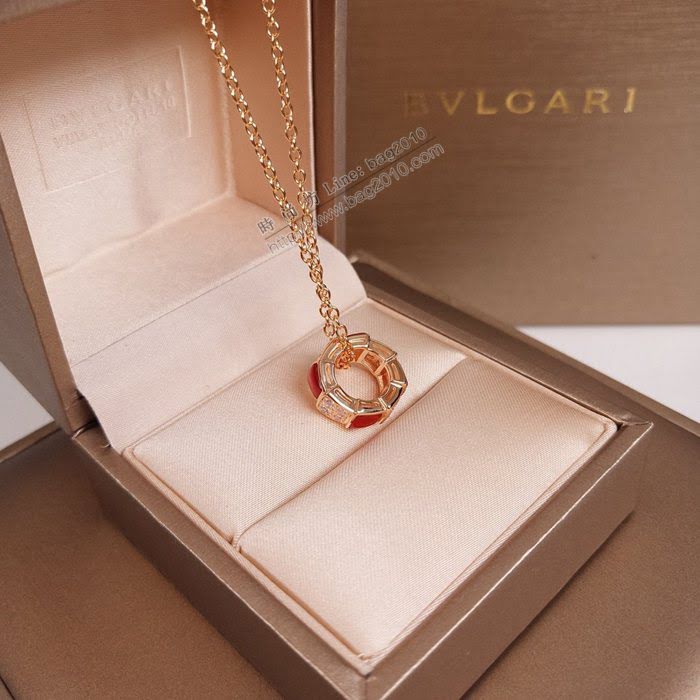 Bvlgari飾品 寶格麗serpenti糸列蛇骨項鏈 蛇形項鏈吊墜  zgbq3011
